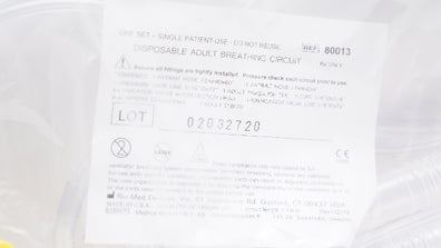 Bio-Med 80013 Disposable Adult Breathing Circuit